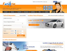 Tablet Screenshot of enjoycar-tunisie.com